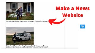 How to make a News Application using API
