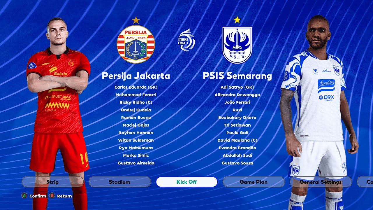 LIVE PERSIJA VS PSIS SEMARANG BRI LIGA 1 eFootball OOTBALL GAMEPLAY PES 2025
