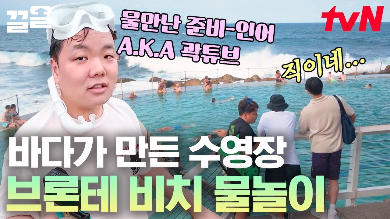 물속 다 보이는 투명한 바다에서 스노클링🧜‍♂ 백만 여행 유튜버도 인정한 시드니 브론테 비치 | 부산촌놈