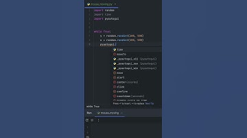 MOUSE MOVING BOT Python!! #programming #coding #python