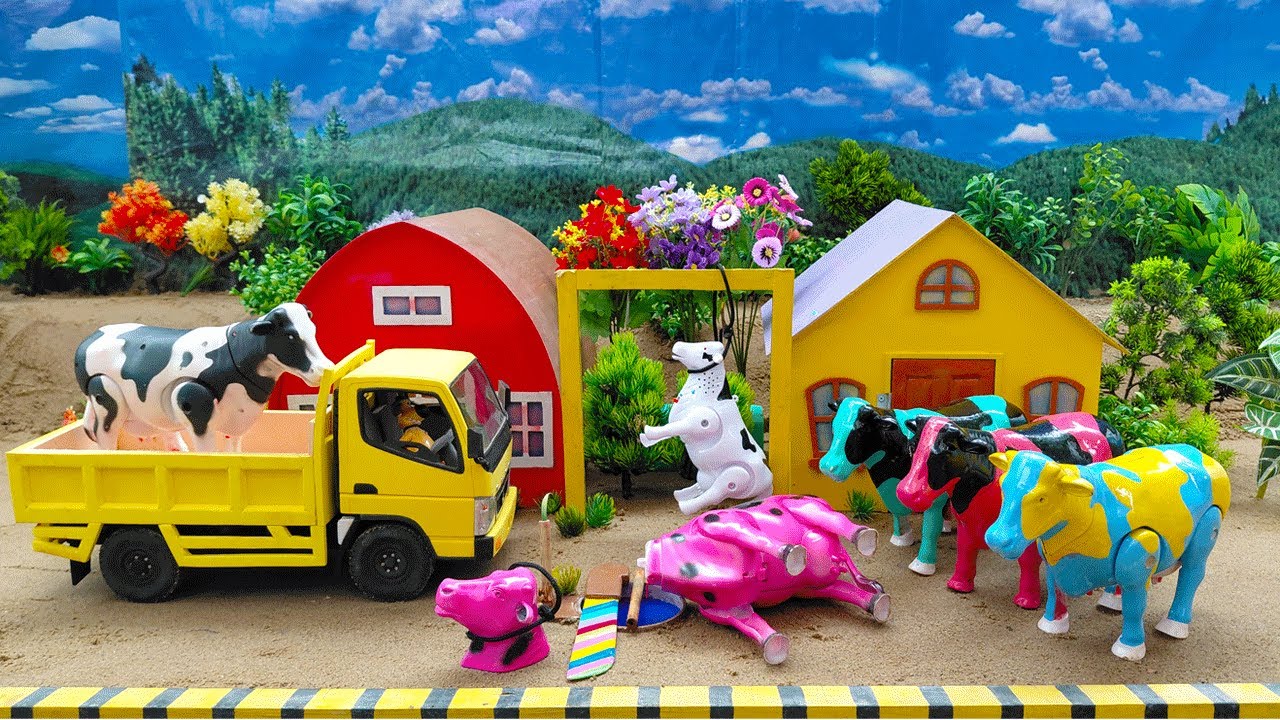 AMAZING TOY WALKING COW AND ELEPHANT🐄🐘WADIDAU‼️PROSES POTONG SAPI KURBAN SIMOLASI Part 17