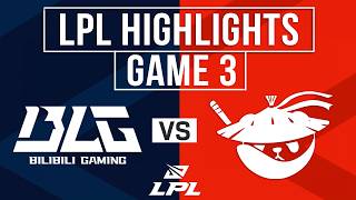 BLG vs AL Highlights Game 3 | LPL 2026 Split 3 | Bilibili Gaming vs Anyone's Legend