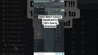 Free west coast drum kit by @ProdByWretched x @Nicknoxxotb #shorts