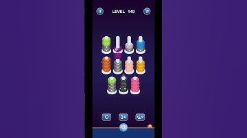 Lv 149 Nut Sort Puzzle - Color Sort (Guru Game) #nutssort #nutsort #boltnutcolor
