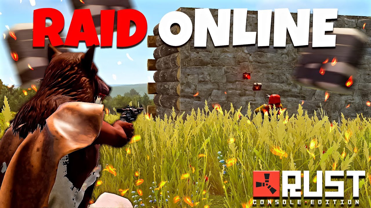 DEFENDEMOS UN RAID ONLINE EN FORCE WIPE / RUST CONSOLE NEW GEN - YouTube