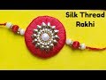How to make Beautiful Rakhi at home/Rakshabandhan/How to make silk thread rakhi/DIY Rakhi.
