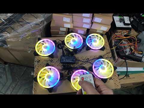 EVESKY RGB fan + controller  მაღაზია ,,ტექნოსითი\'. tel. +995 568 888 878