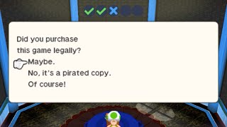 Mario & Luigi: Paper Jam (Anti-Piracy Screen)