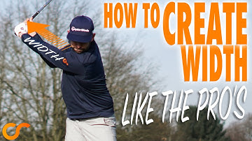 HOW TO CREATE WIDTH IN THE BACKSWING LIKE THE PRO