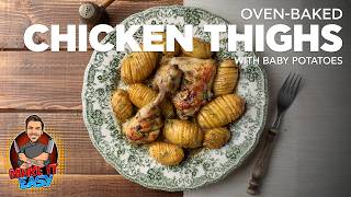 Oven-Baked Chicken Thighs with Baby Potatoes | Make it Easy | Akis Petretzikis @akispetretzikisen