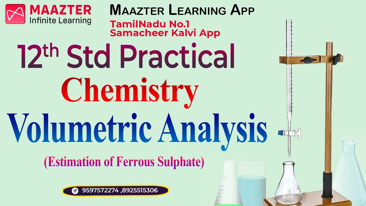12th Std Chemistry Volumetric Analysis Estimation of FeSO4 Public