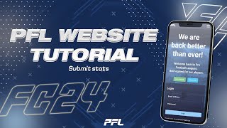 How To Submit Player Stats On Pfl