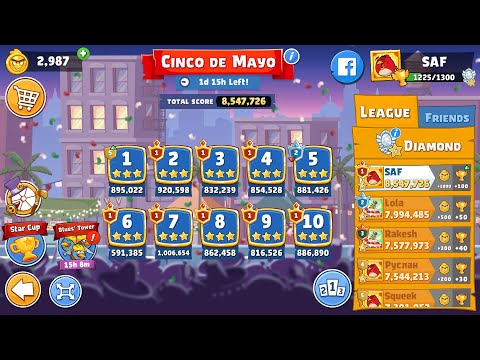 Angry Birds Friends. Cinco de Mayo. All levels 3 stars. Passage from Sergey Fetisov