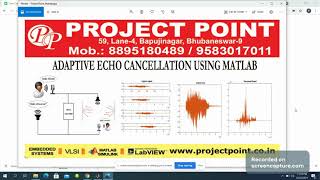 ProjectPoint Echo Cancellation using matlab 8895180489