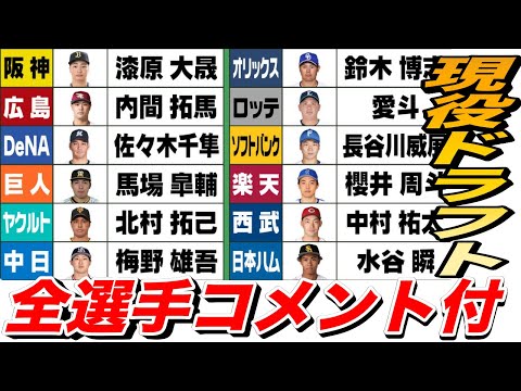 ドラ1も３選手が新天地へ！！現役ドラフト2023、移籍選手のコメント&成績全部紹介！！