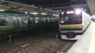 12月27日横須賀線人身事故による遅延　高崎線・宇都宮線　大宮駅での状況