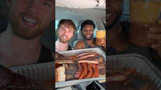 Trying a Texas bbq feast for the first time 😳😭