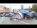 La acampada de Bilbao afronta sus últimas horas antes del desmontaje