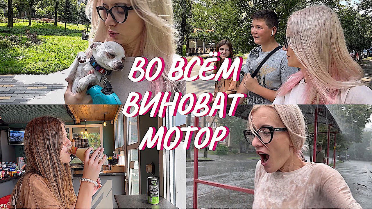 ВЛОГ. Добби покусали. Киру везём в травмпункт. Тестируем напитки. Шоппинг и гроза.