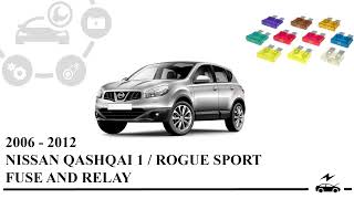 Fuse box diagram Nissan Qashqai j10  / Rogue Sport 1G 2006 - 2012 and relay with assignment