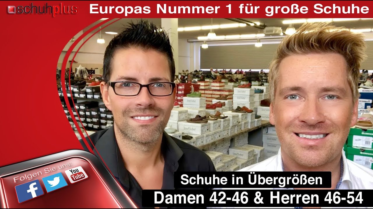 schuhplus - Schuhe in Übergrößen - Webshop für große Damenschuhe sowie große Herrenschuhe