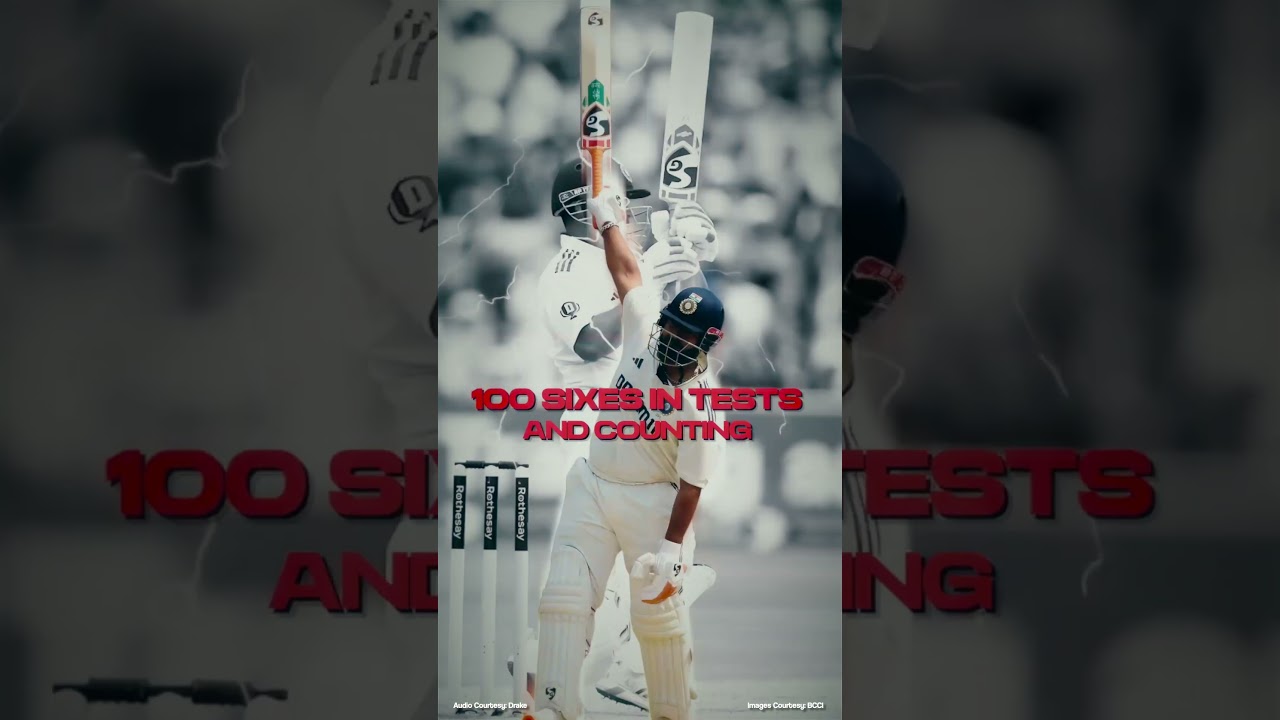 Rishabh Pant - First 🇮🇳 to smash 100 Test sixes 🏏
