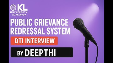 DEEPTHI DTI Interviews video (Project Name - Public Grievance Redressal System) sec - 10