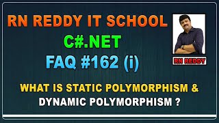 C#FAQ#162 {i}What is static polymorphism & dynamic polymorphism