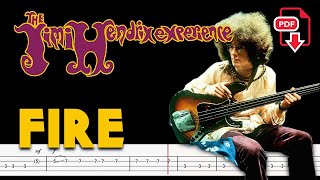 The Jimi Hendrix Experience - Fire (🔴Bass Tabs | Notation) @ChamisBass