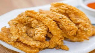 炸酥肉时，这样调糊，炸出的酥肉，香酥美味，不回软