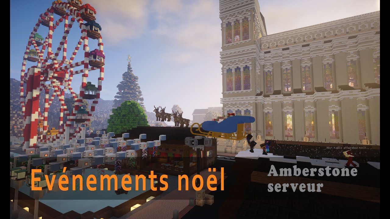 Minecraft - événements de noël et pack hiver - YouTube