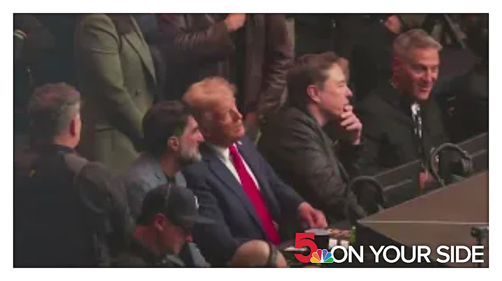 President-elect Donald Trump attends UFC fight at Madison Square Garden