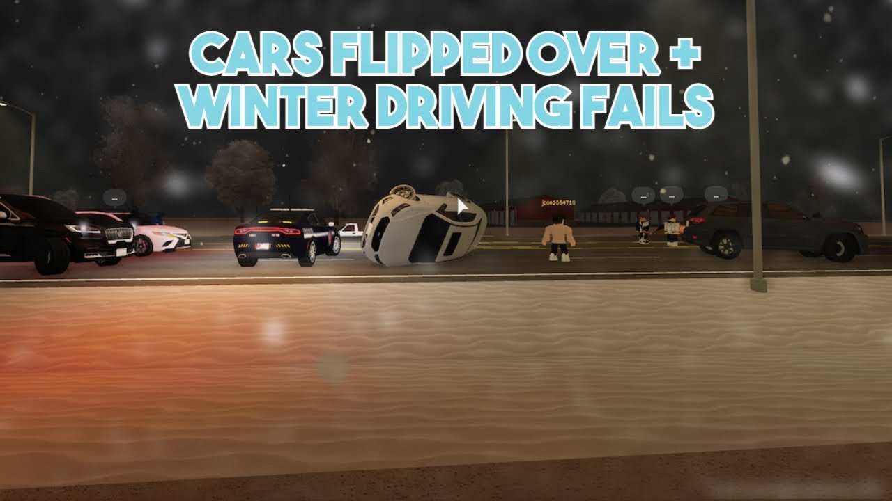 Multiple Cars Flip Over + Winter Driving Fails! YouTube