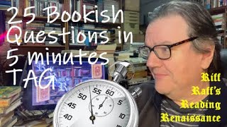 25 Bookish Questions in 5 Minutes TAG #booktubetag