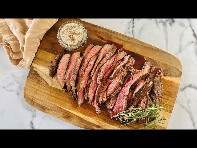 Grilled Flank Steak - Dishes With Dad