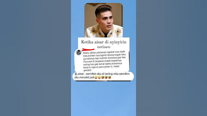 jawaban  aisar khaled ketika di #aisarkhaledd #viralvideo #fyp nyinyirin netizen