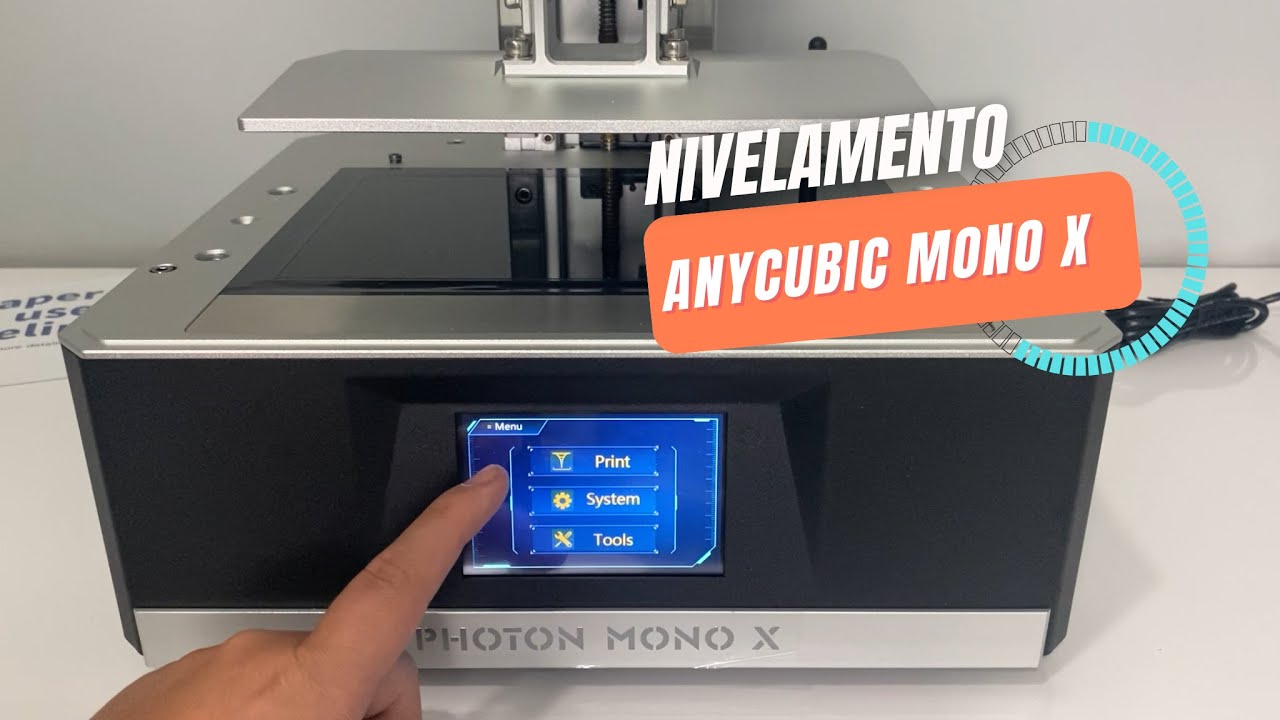 Nivelamento da impressora 3D- ANYCUBIC MONO X