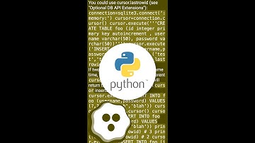 How to retrieve inserted id after inserting row in SQLite using Python? #shorts