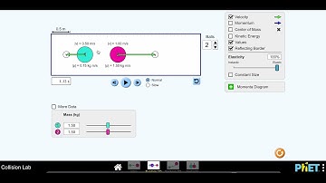 Collision Virtual Lab Help