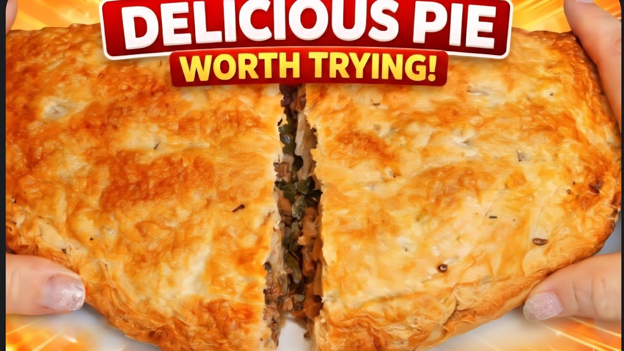 Perfect Meat and Mushroom Pie | Crispy, Golden and Delicious! #familydinner #ovencooking #easdinner