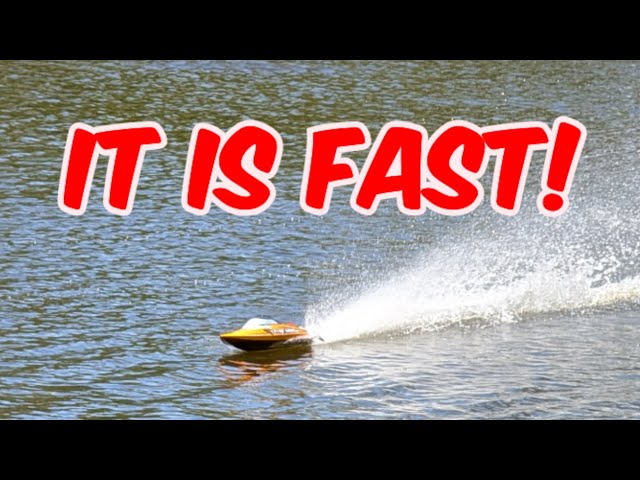 Vector SR80Pro RC Boat Motor upgrade test on 3s and 4s - YouTube