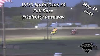 URSS Sprint Cars #4, Full Race, SaltCity Raceway, 05/24/24