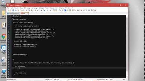 Programa en C# por consola - Mostrar promedio, Mayor y menor de tres numeros