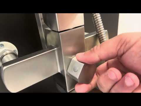 Душова система універсальна Kubis 1030 на три споживачі та змішувач для раковини Kubis 001F., відео 1