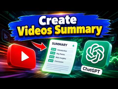 How to Create YouTube Summary with ChatGPT