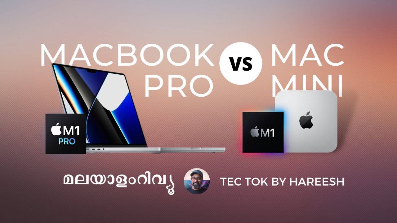 M1 Mac mini vs M1 Pro Macbook pro | Performance review in malayalam ...