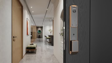 HC-V9     Face Recognition Smart Lock Installation Video