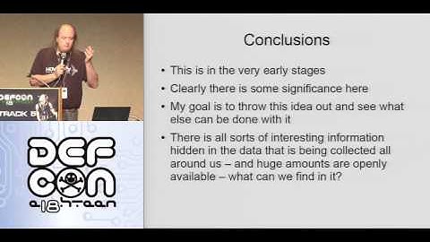DEFCON 18: Open Public Sensors and Trend Monitoring 2/2