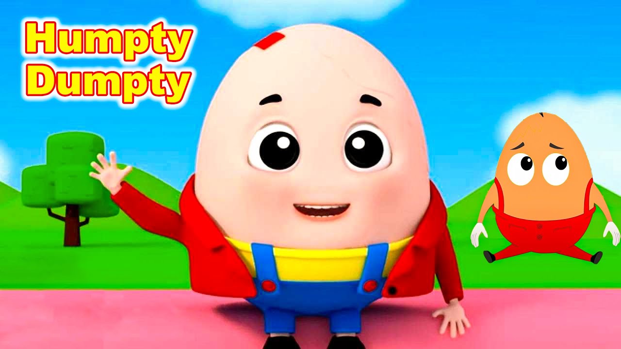 Humpty Dumpty Nursery Rhyme - 3D Animation English Rhymes for children ...