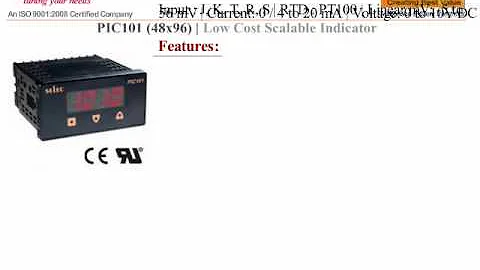 SELEC PIC101 PROCESS INDICATOR